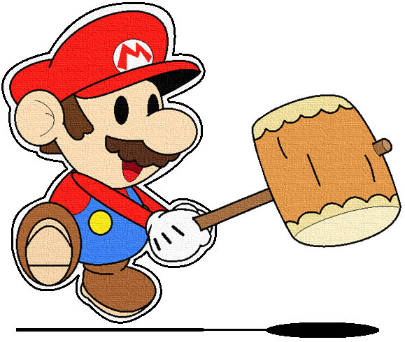 Paper Mario Rouge Paper Mario (JBX9001) by JBX9001 on DeviantArt