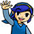 Blue Link Wave Icon