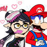 Callie Ink-vades Mario's Personal Space