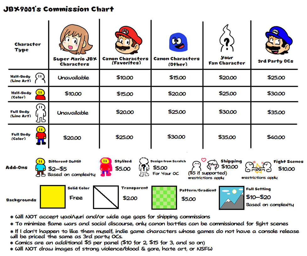 JBX9001 Commission Advert 2023