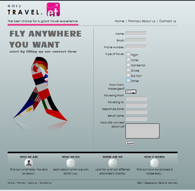 Web design for easy travel