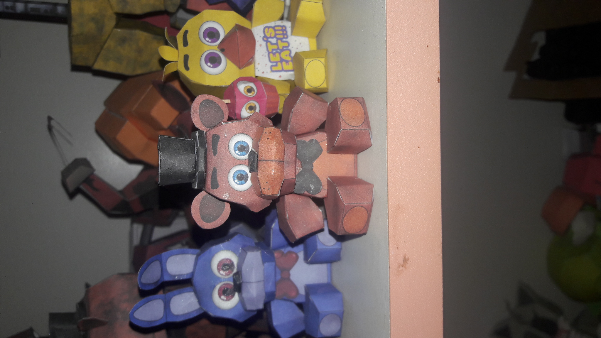 Papercraft fnaf1 plush figures : r/papercraft