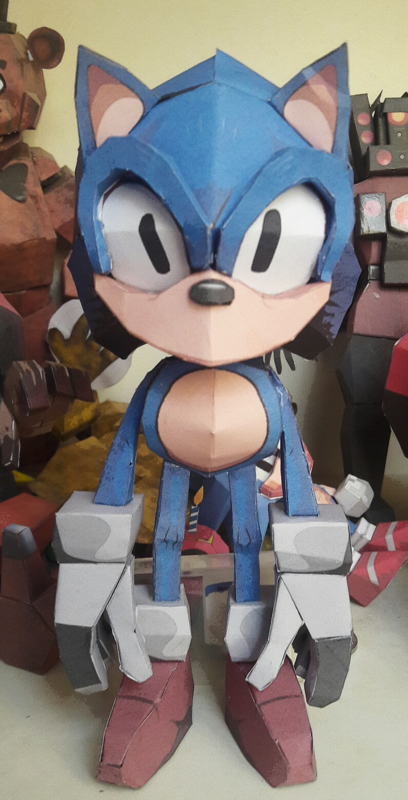 Faker sonic Papercraft by tilino96uwuxd on DeviantArt