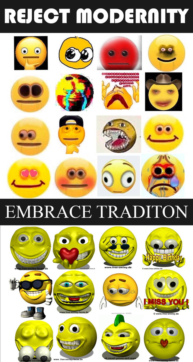Reject Cursed Emojis Embrace Free Smiley Faces De By Alqattansuliman On Deviantart