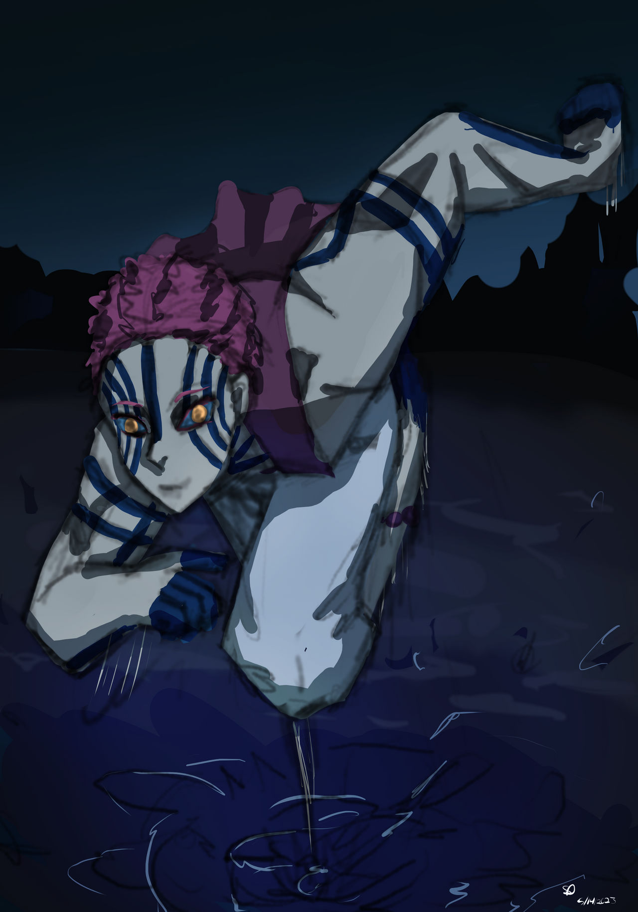 Akaza R36 Akaza sketch by Shysdigitalart on DeviantArt
