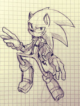 school doodles: sonic the hedgehod