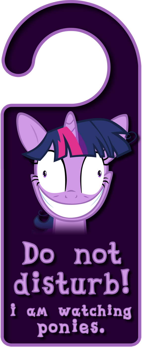 Crazy Twilight Sparkle Door Knob Hanger by Thorinair
