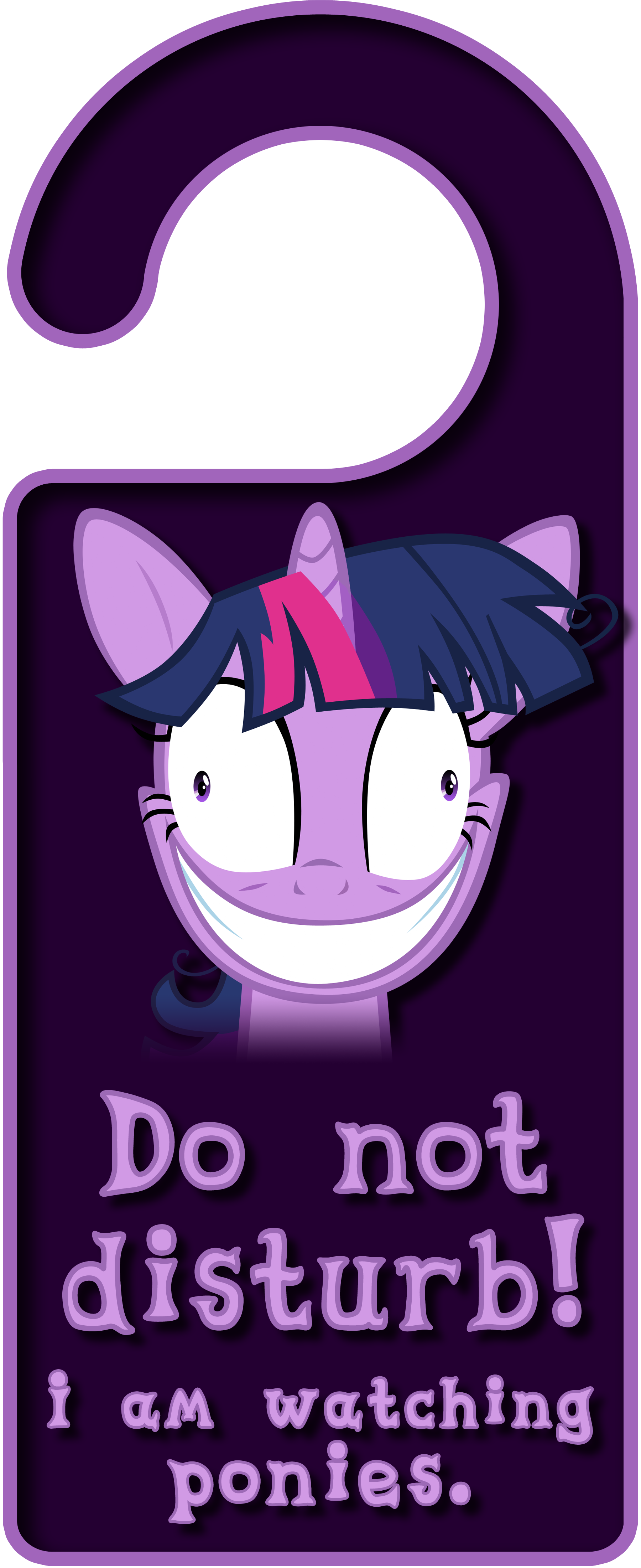 Crazy Twilight Sparkle Door Knob Hanger by Thorinair
