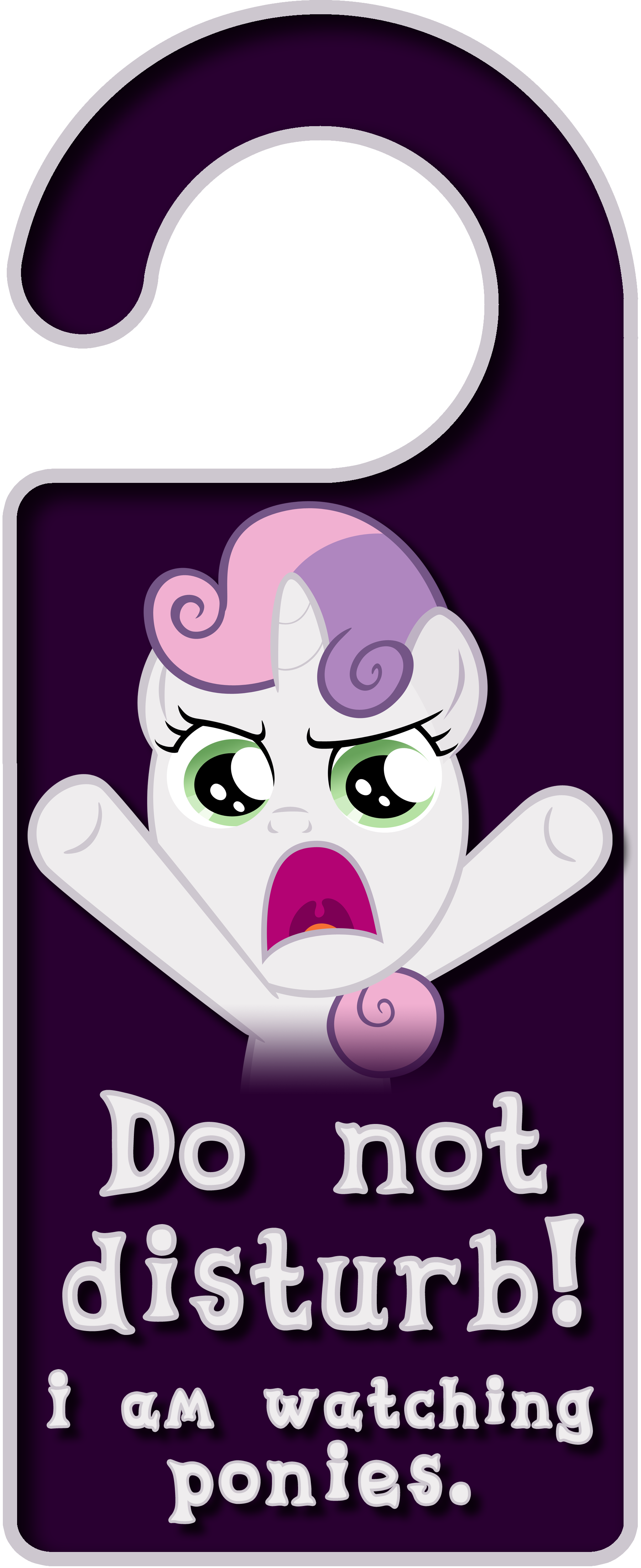 Sweetie Belle Door Knob Hanger by Thorinair