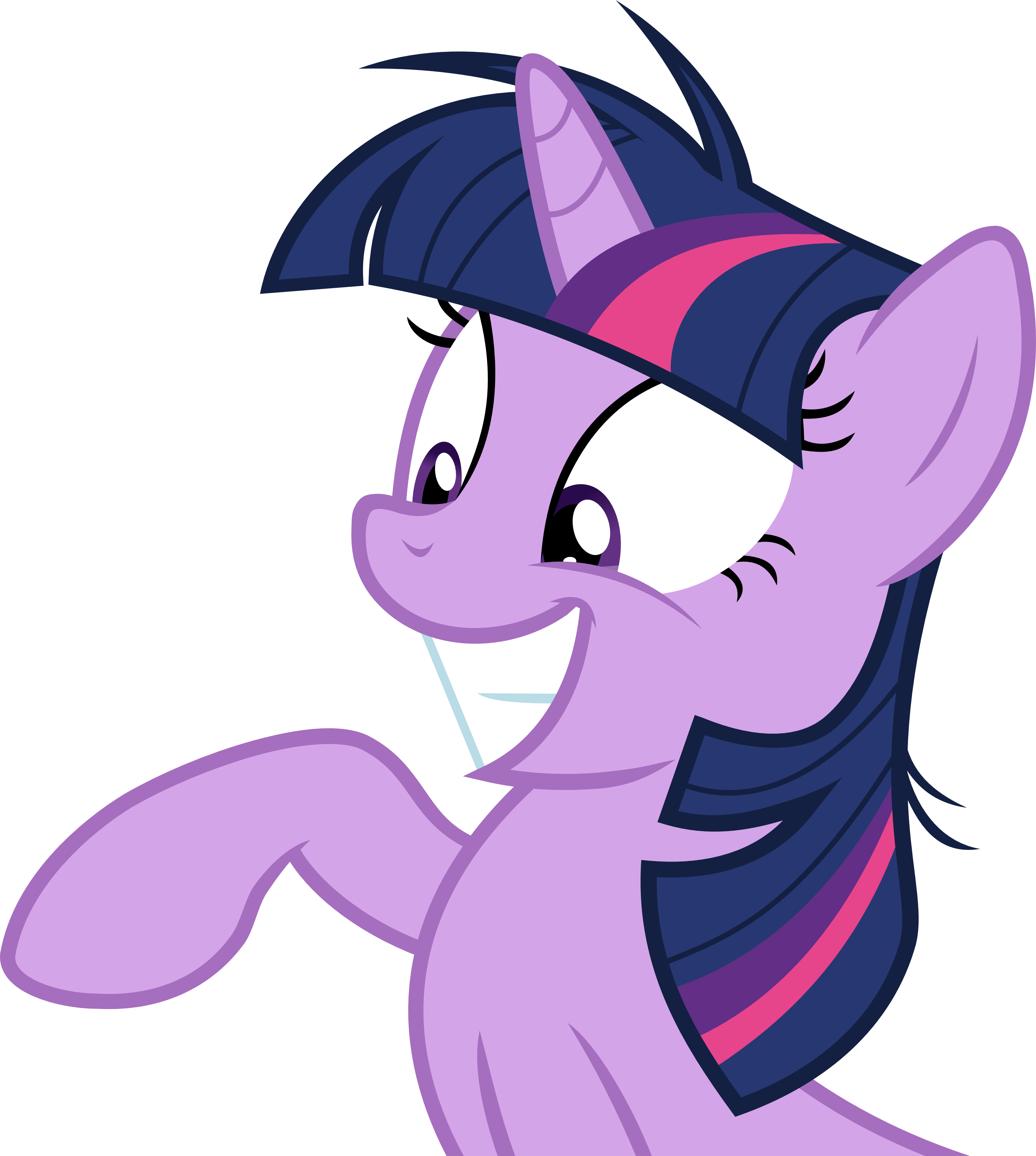 Crazy Smiling Twilight Sparkle Vector