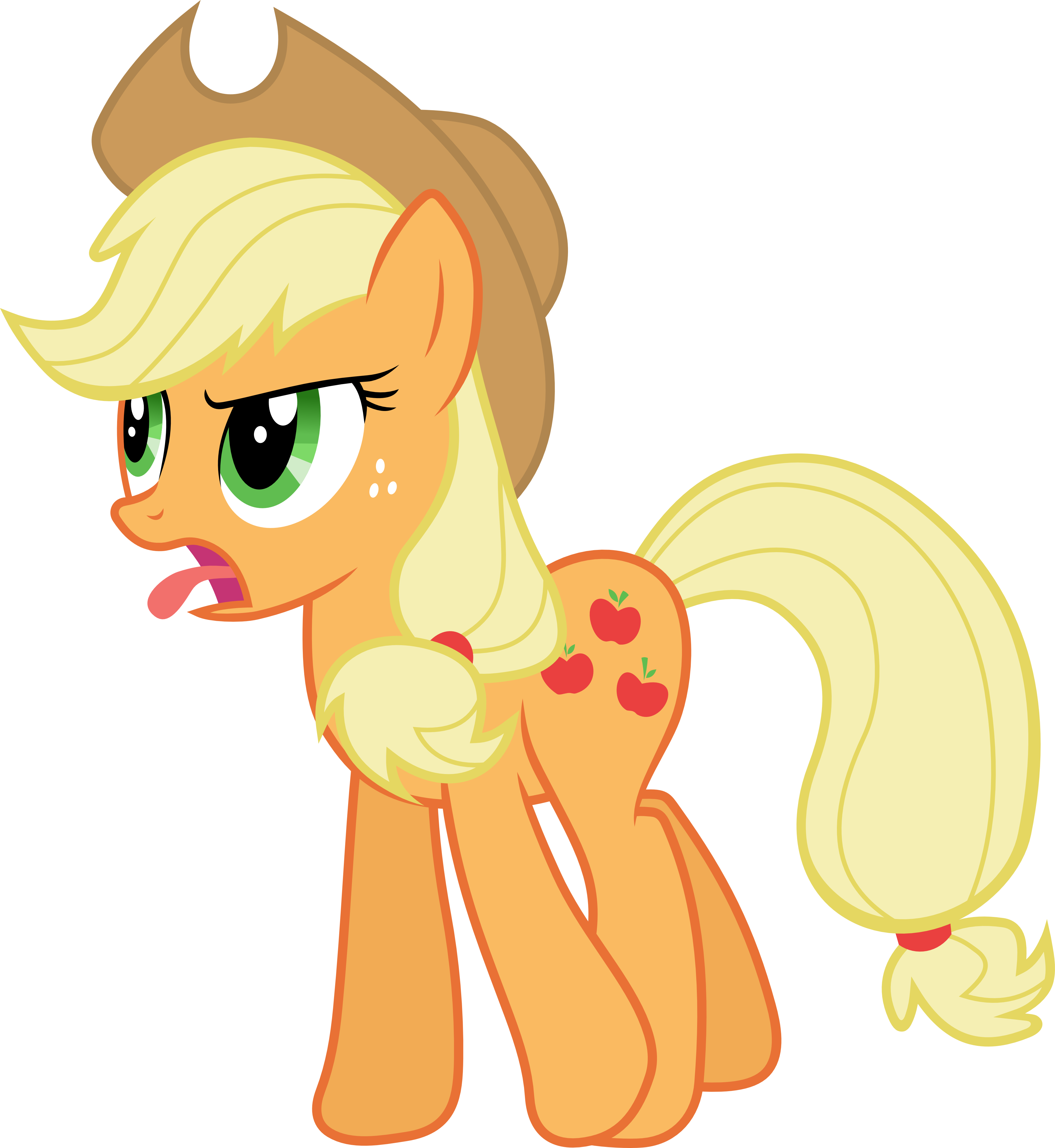 Disgusted Applejack Vector by Thorinair