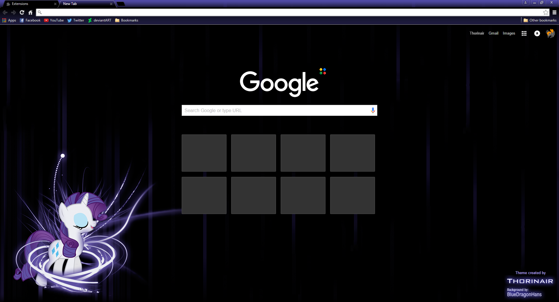 Rarity Google Chrome Theme