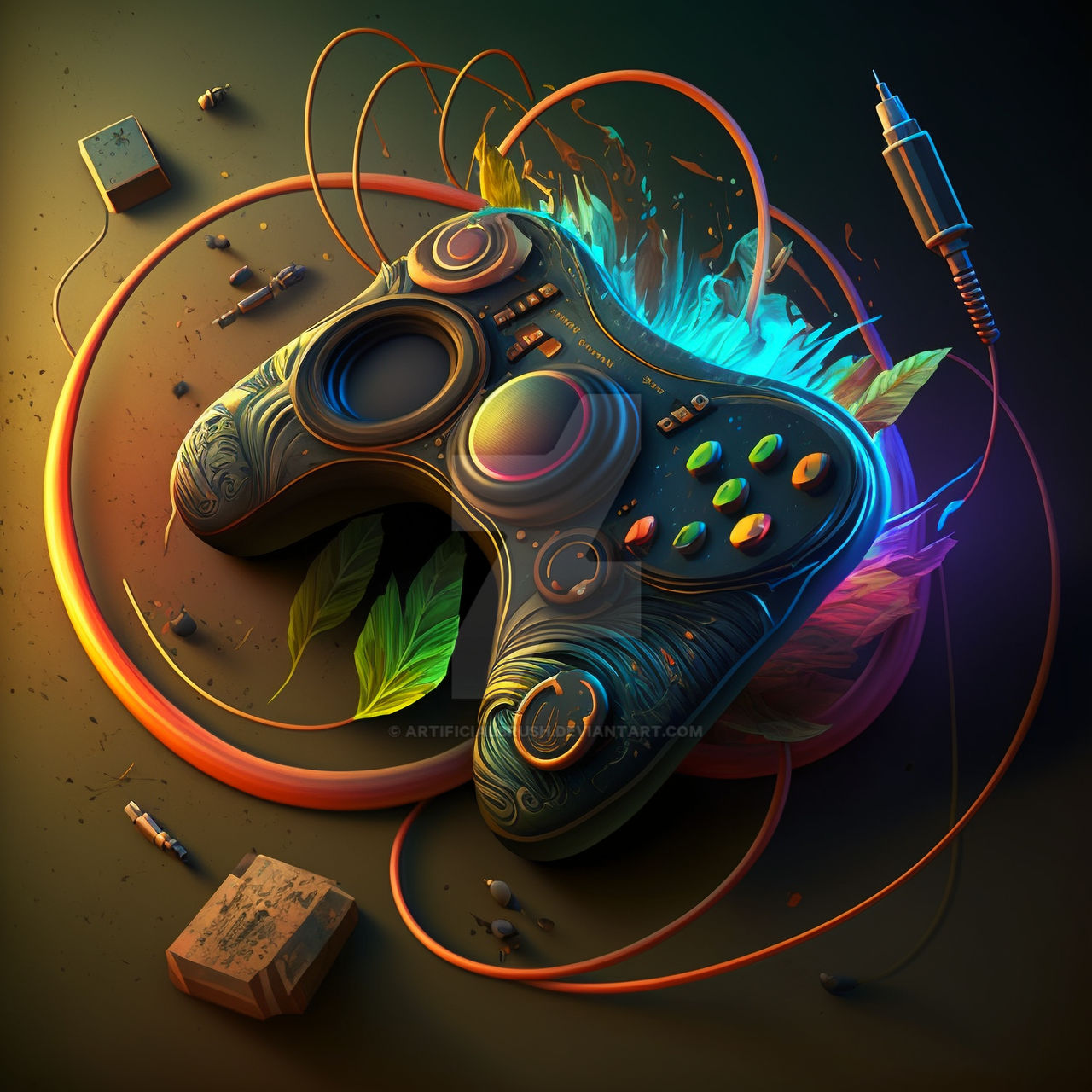 Controller95 Deviantart Fusion - Futuristic Video Game Controller by ArtificialBrush on DeviantArt