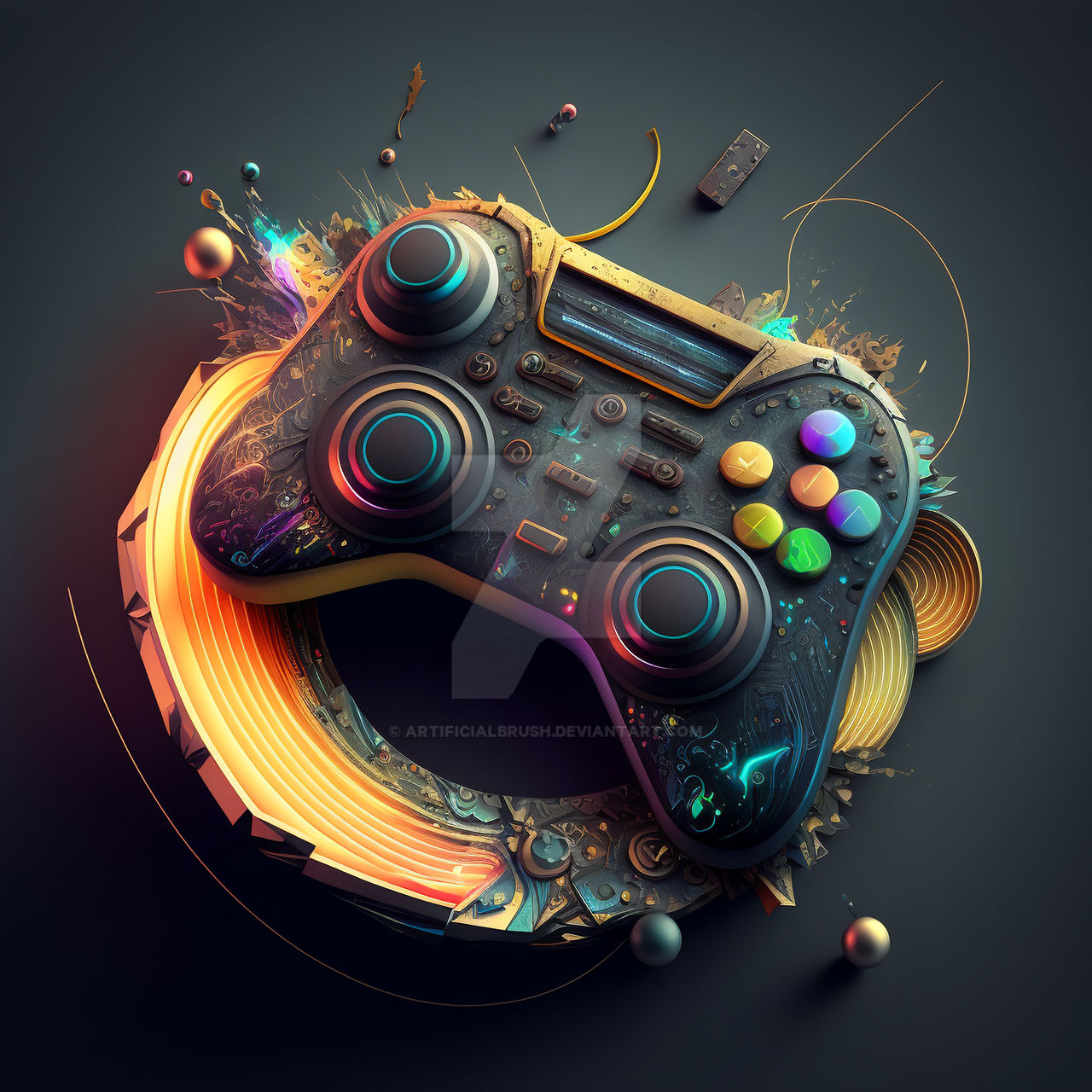 Controller95 Deviantart Maestro - Futuristic Video Game Controller by ArtificialBrush on DeviantArt