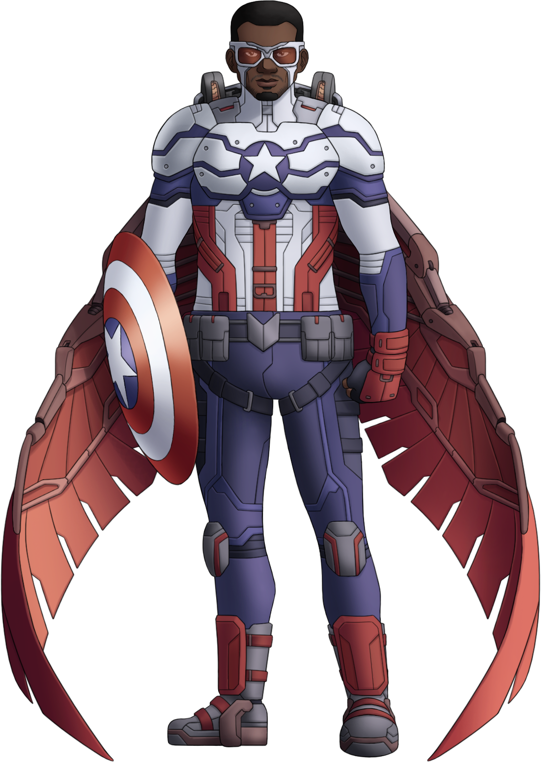 Sam Wilson Sticker M218--Captain America (Sam Wilson) by Green-Mamba on DeviantArt