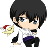 Hibari in suit