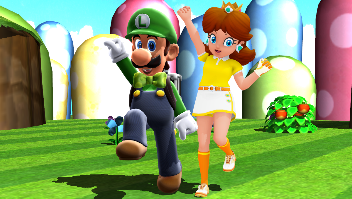 Luigi and Daisy Win by ArtLuigiBros on DeviantArt