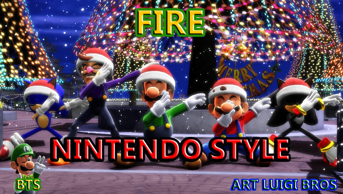 MMD - FIRE (BTS) - Nintendo Christmas Style by ArtLuigiBros on DeviantArt