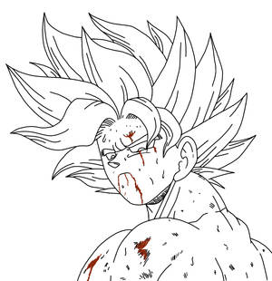 Goku ssj lineart