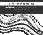 31 Custom Bone Brushes-Procreate