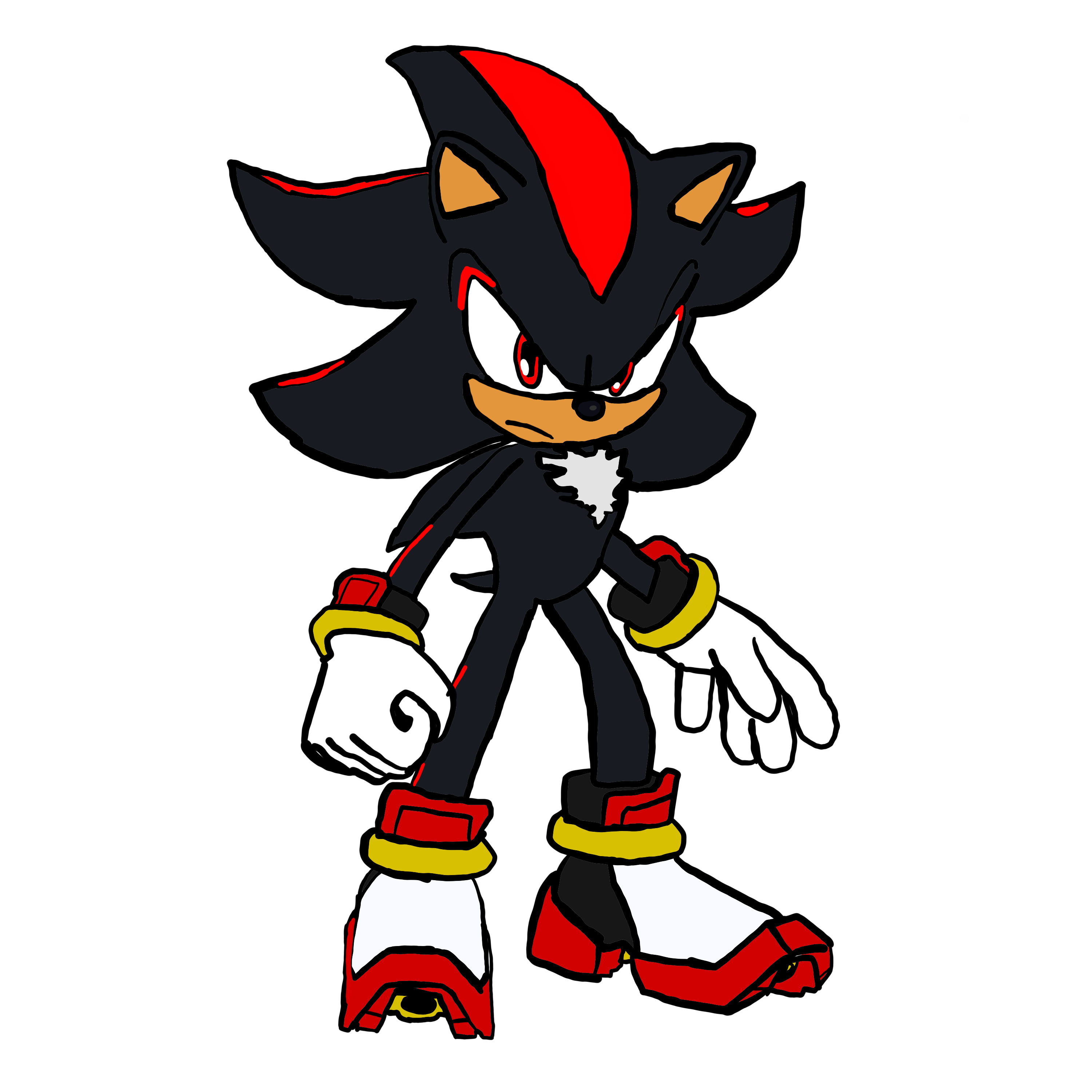 Hedgehog Drawing Shadow - Shadow The Hedgehog Sa - 810x987 PNG Download -  PNGkit