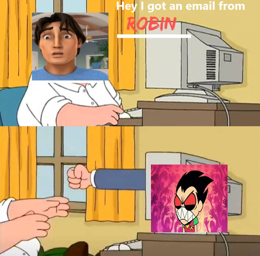 Dave Gets An Email From Robin by aires2012 on DeviantArt