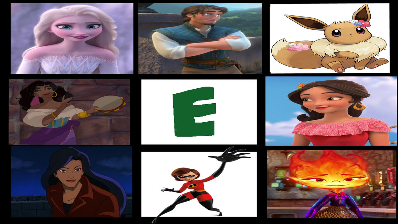 Favorite Letter E Characters by Ninja-Princess-987 on DeviantArt