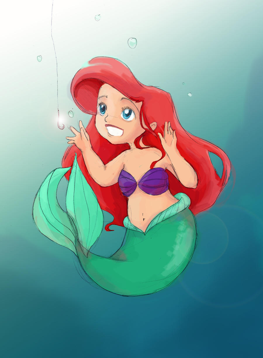 Baby Ariel doodle