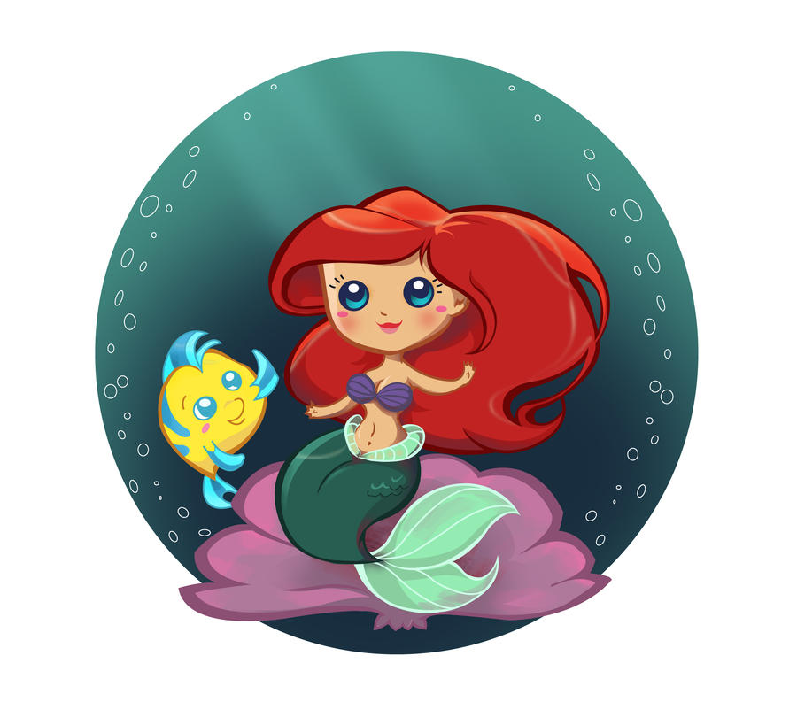 Ariel on shell by MadEye01 on DeviantArt