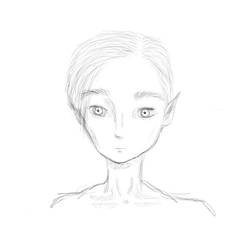 Male half-elf // Quick Sketch