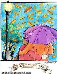 Hot Dog Rain from Card Wars