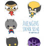 Avengers Chibi Doll Sticker Set #1