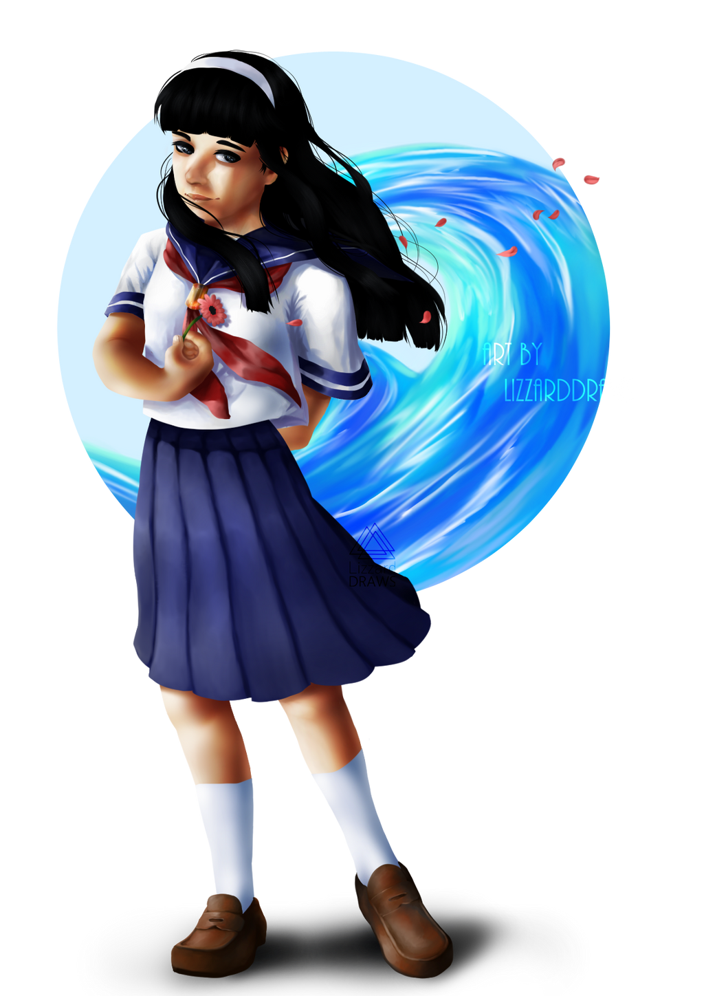 Blue Drop | Hagino Senkouji | Fan Art by LizzardDraws on DeviantArt Blue Drop | Hagino Senkouji | Fan Art by LizzardDraws on DeviantArt