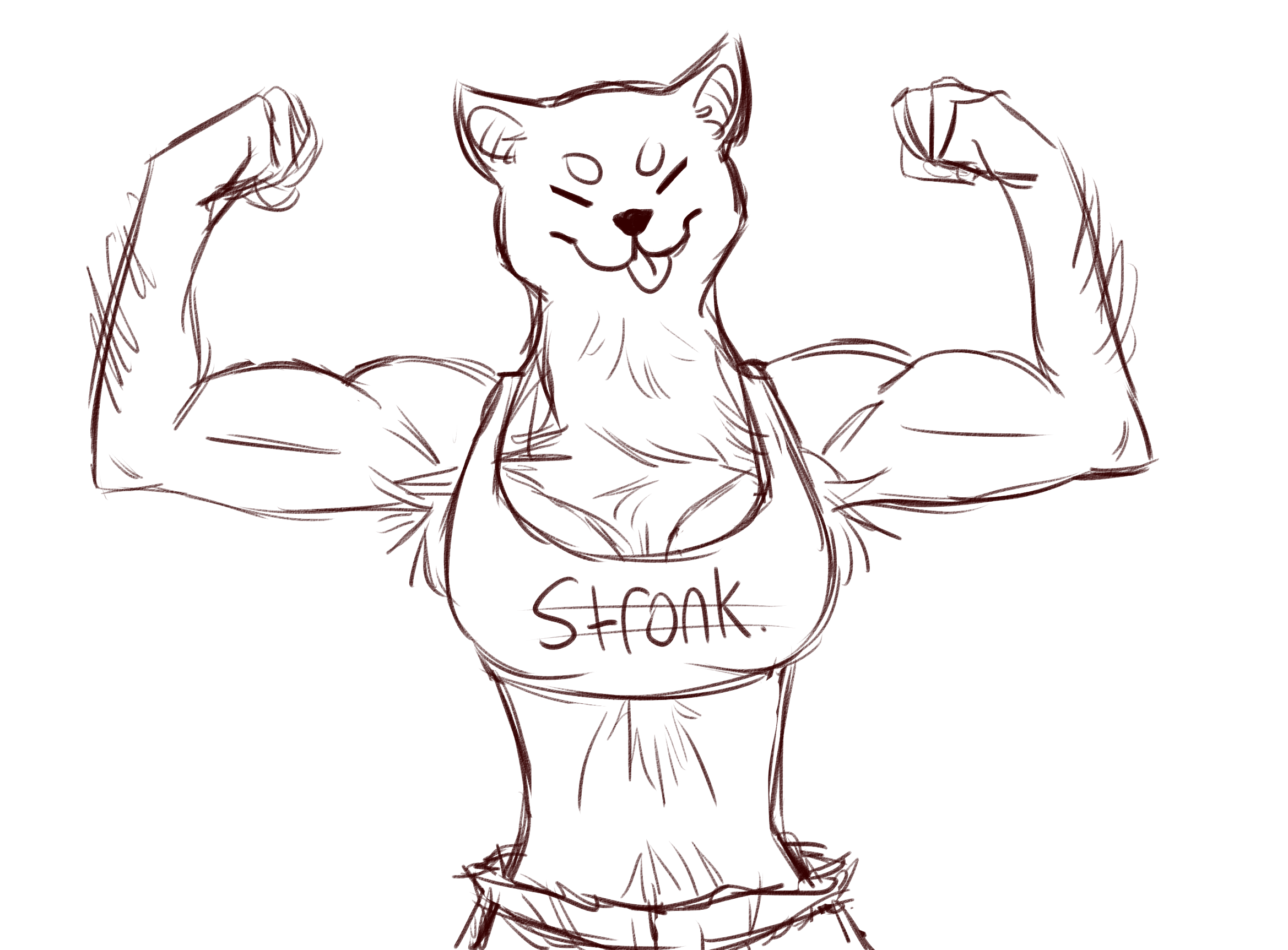 Stronk Shibe Werewolf Idk