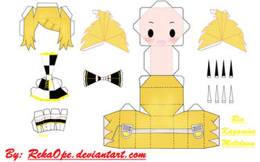 Rin Kagamine - Meltdown ver.2 [PAPERCRAFT]