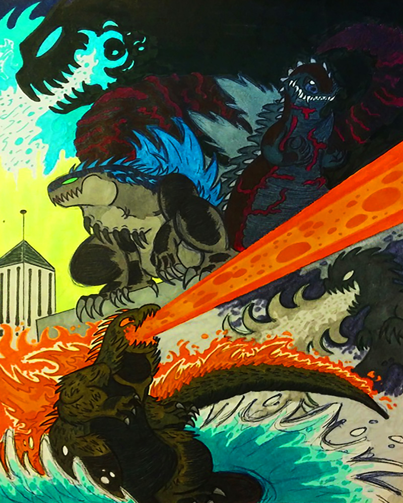 Godzilla Evolution Design Godzilla Evolution by BaskinArtist on DeviantArt