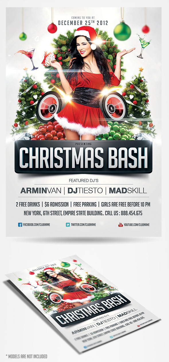 Christmas Bash Party Flyer