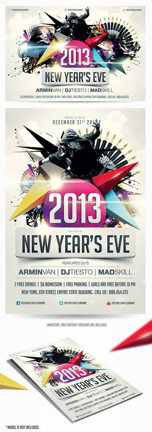 2013 New Years Eve Party Flyer Vol.2