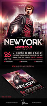 NYC Electro House Dj Flyer Template