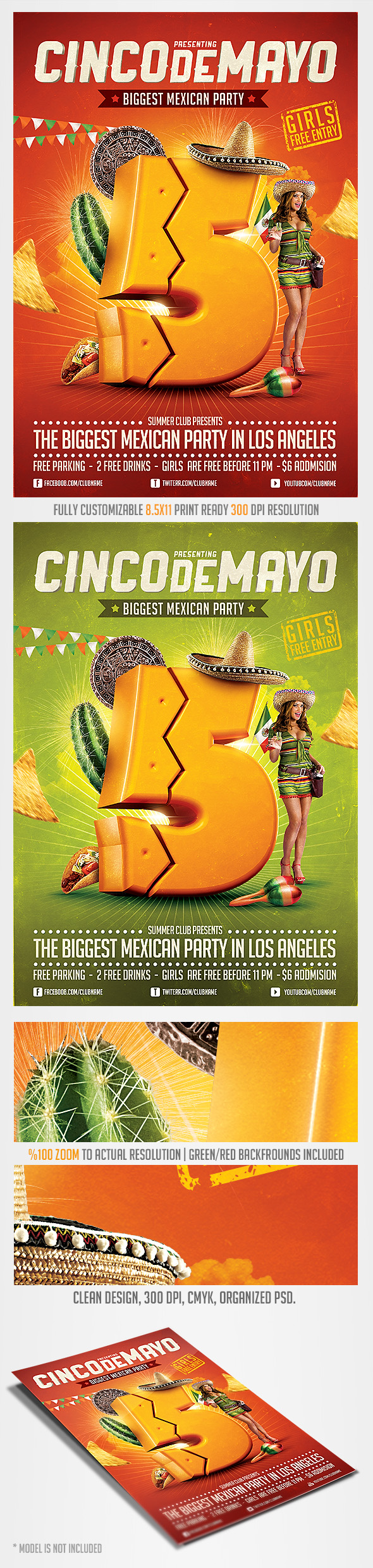 Cinco de Mayo Party Flyer 4