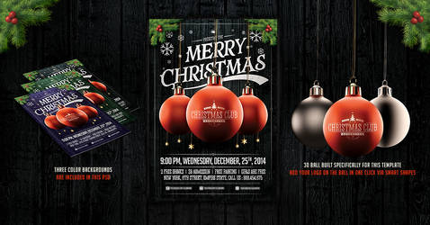 Christmas Party Flyer Template v.2