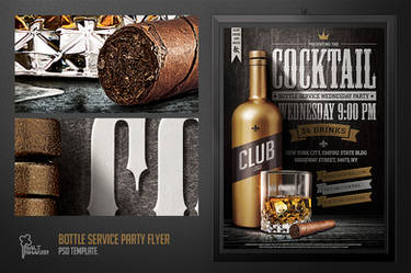 Bottle Service Party Flyer Template