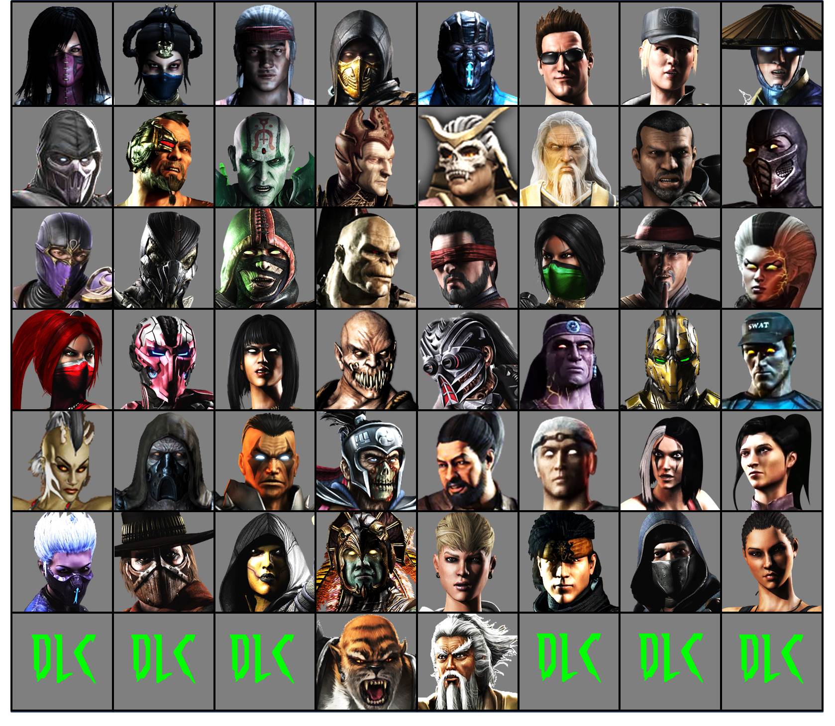 Mortal Kombat Roster by ra0ta0 on DeviantArt