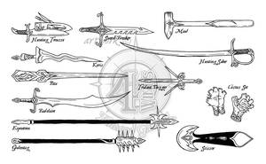 Poly Weapons 1 by BlueSerenity on DeviantArt