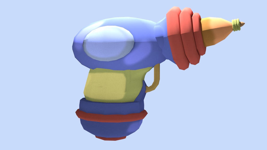 Low Poly Blast Gun by Vatzel on DeviantArt
