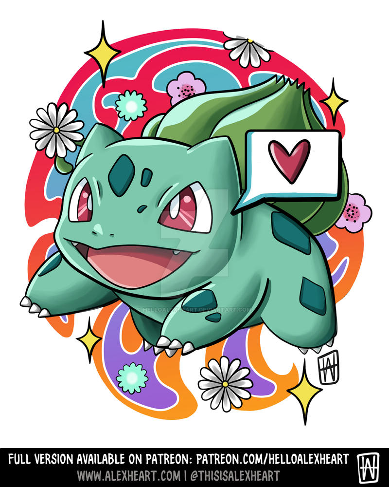 Bulbasaur Hello Bulbasaur pokemon character design illustration by helloalexheart on ...