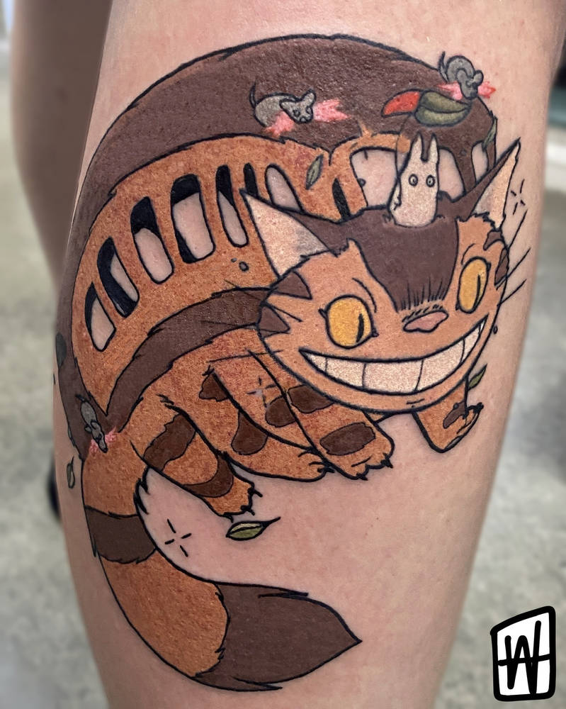 Studio Ghibli Catbus Tattoo by Alex Heart by helloalexheart on DeviantArt