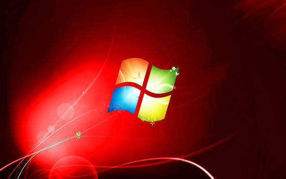 Windows 7 RED Wallpaper