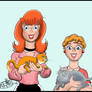 Rhonda and Richy and their cats