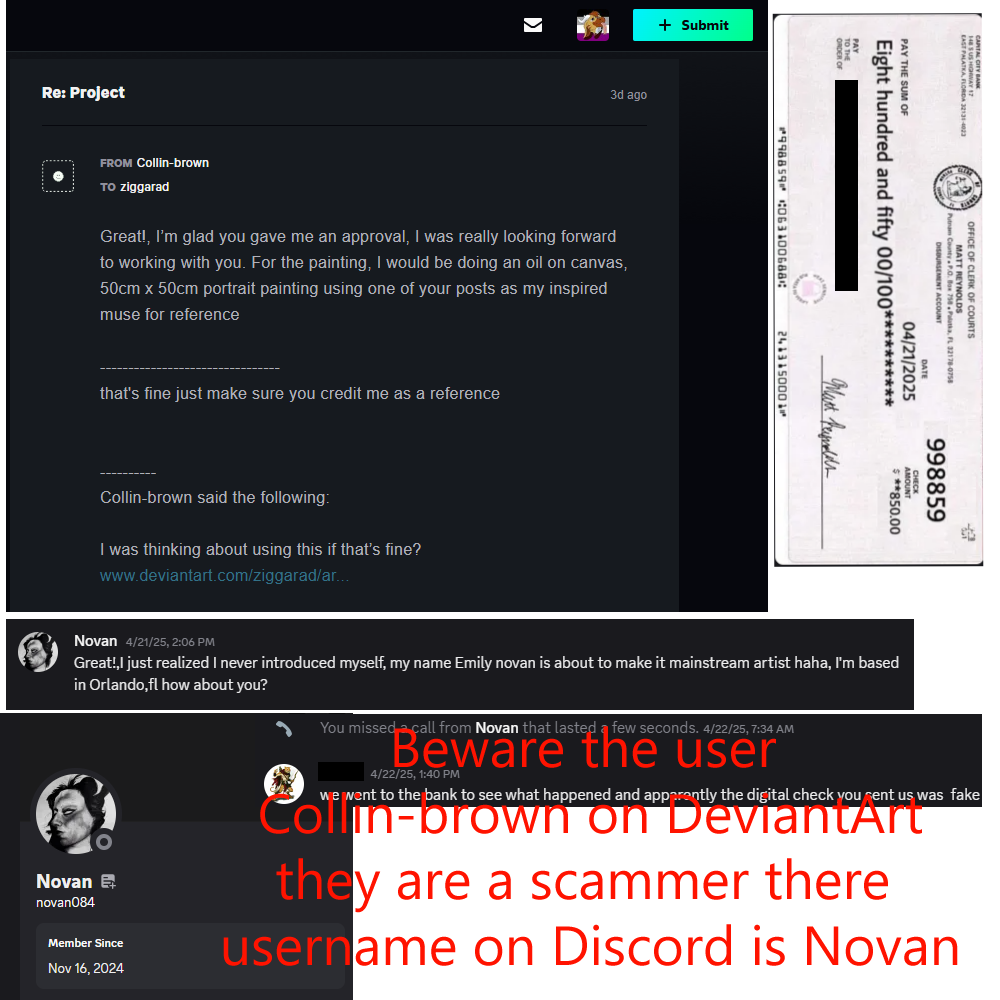 Deviantart Scam Scammer on DeviantArt by ziggarad on DeviantArt